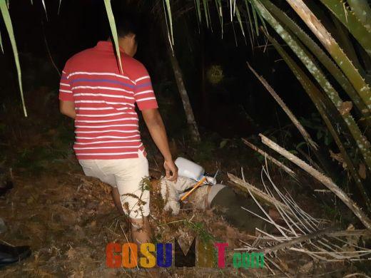 Warga Pagaran Mompang Digegerkan Penemuan Mayat Lelaki Beralat Semprot di Kebun Sawit