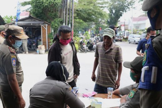 59 Warga Terjaring Operasi Yustisi Razia Masker di Medan Helvetia