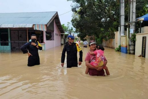 Dampak Banjir, 114 KK di Tebing Tinggi Mengungsi