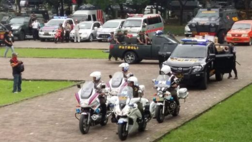 Poldasu Gelar Pasukan Bersama TNI dan Pemko Medan