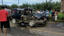 Kecelakaan Beruntun di Batubara, Pengendara Luka Parah Hingga Paha Kanan Patah