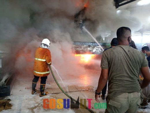 Dapur Blower Perusahaan Karet di Tebingtinggi Terbakar