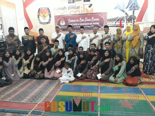 KPU Madina Buka Puasa Bersama Sekaligus Memberikan Santunan Anak Yatim Panti Asuhan Siti Aisyah