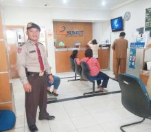 Polres Samosir Bantu Pengamanan Objek Vital Perbankan