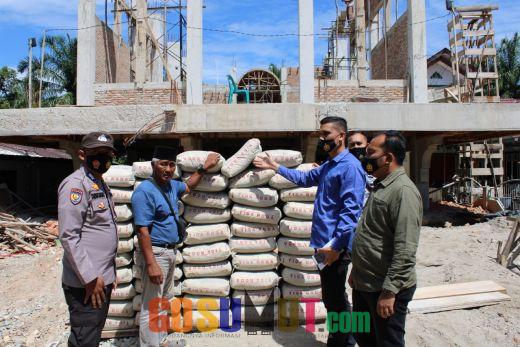 Sambut HUT ke 75 Bhayangkara, Sat Narkoba Polres Labuhanbatu Berikan Bantuan Pembangunan Masjid Al Ikhlas