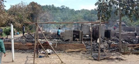 33 Rumah di Sei Lepan Langkat Terbakar, Kerugian Capai Rp 900 juta