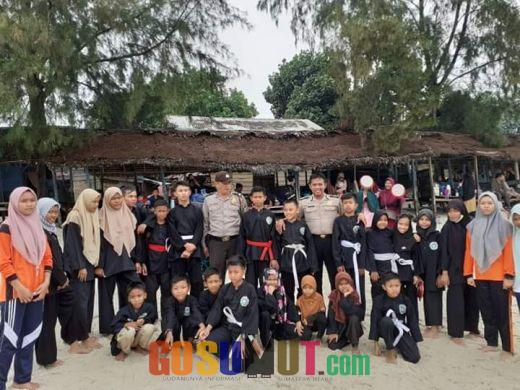 Jaga Kamtibmas, Jajaran Polsek Teluk Mengkudu Patroli di Objek Wisata