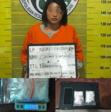 Wanita 33 Tahun Pemilik 103,13 Gram Sabu Digiring Polisi ke Sel Tahanan
