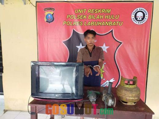 Spesialis Pencurian Dalam Rumah Diringkus Polisi di Rantau Selatan