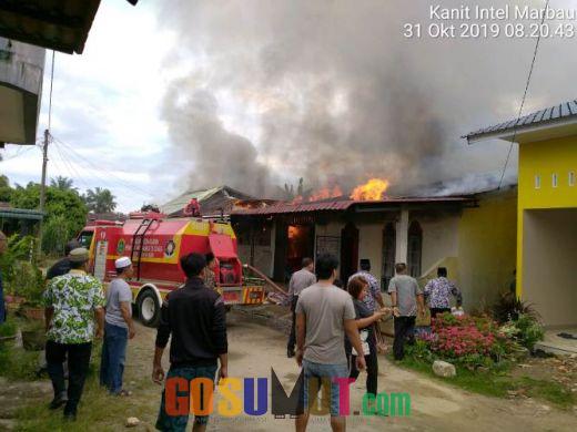Tujuh Unit Rumah di Kelurahan Marbau Hangus Dijilat Si Jago Merah